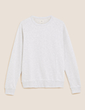 Pure Cotton Raglan Crew Neck Sweatshirt