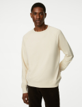 Pure Cotton Raglan Crew Neck Sweatshirt