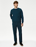 Pure Cotton Raglan Crew Neck Sweatshirt