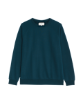 Pure Cotton Raglan Crew Neck Sweatshirt