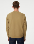 Pure Cotton Raglan Crew Neck Sweatshirt