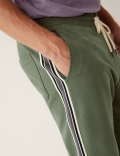 Side Stripe Pure Cotton Joggers