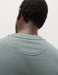 Cotton Rich Relaxed Fit Crew Neck Sweatshirt