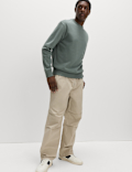 Cotton Rich Relaxed Fit Crew Neck Sweatshirt