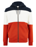 Colour Block Zip Up Hoodie