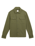 Cotton Blend Jersey Overshirt