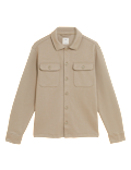 Cotton Blend Jersey Overshirt