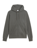 Pure Cotton Zip Through Hoodie