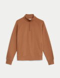 Pure Cotton Half Zip Sweatshirt