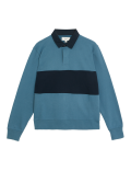 Pure Cotton Colour Block Rugby Sweatshirt