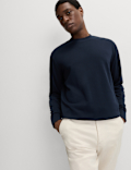 Cotton Rich Crew Neck Sweatshirt