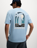 Pure Cotton Surfboard Graphic T-Shirt