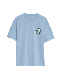 Pure Cotton Surfboard Graphic T-Shirt