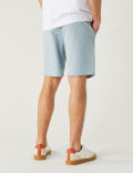 Striped Drawstring Jersey Shorts