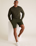 Pure Cotton Drawstring Jersey Shorts