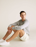 Pure Cotton Drawstring Jersey Shorts
