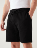 Pure Cotton Drawstring Jersey Shorts