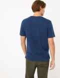 Pure Cotton Sunset Wave Print T-Shirt