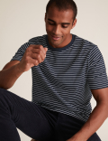 Pure Cotton Striped T-Shirt