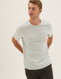2 Pack Pure Cotton Striped T-Shirts