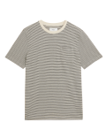 Pure Cotton Textured Striped T-Shirt