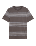 Cotton Rich Striped Crew Neck T-Shirt