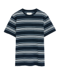 Pure Cotton Striped Heavy Weight T-Shirt