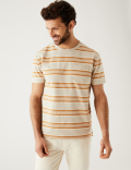 Pure Cotton Striped Heavy Weight T-Shirt