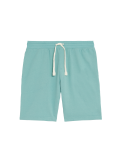 Pure Cotton Drawstring Jersey Shorts