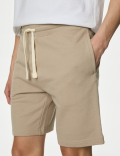 Pure Cotton Drawstring Jersey Shorts