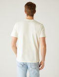 Pure Cotton Abstract Graphic T-Shirt