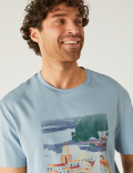 Pure Cotton Cote d'Azur Graphic T-Shirt