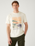Pure Cotton Cote d'Azur Graphic T-Shirt