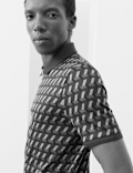 Pure Supima® Cotton Geometric Polo