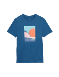 Pure Cotton Sunset Graphic T-Shirt