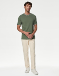 Pure Cotton Tipped T-Shirt