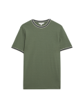 Pure Cotton Tipped T-Shirt