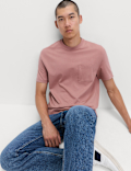 Pure Cotton Midweight Pocket T-shirt