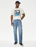 Pure Cotton Palm Print T-Shirt