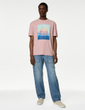Pure Cotton Sunset Graphic T-Shirt