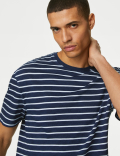 Pure Cotton Striped T-Shirt