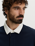 Pure Cotton Striped Rugby Shirt