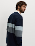 Pure Cotton Striped Rugby Shirt