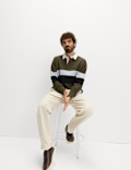Pure Cotton Striped Rugby Shirt