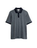 Pure Cotton Geometric Print Polo