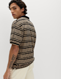 Relaxed Fit Cotton Rich Textured Polo Shirt