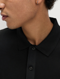 Pure Cotton Textured Polo Shirt