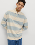Pure Cotton Striped Rugby Shirt