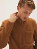Recycled Half Zip Polar Fleece Top