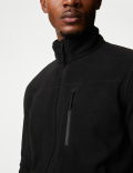 Fleece Zip Up Funnel Neck Jacket